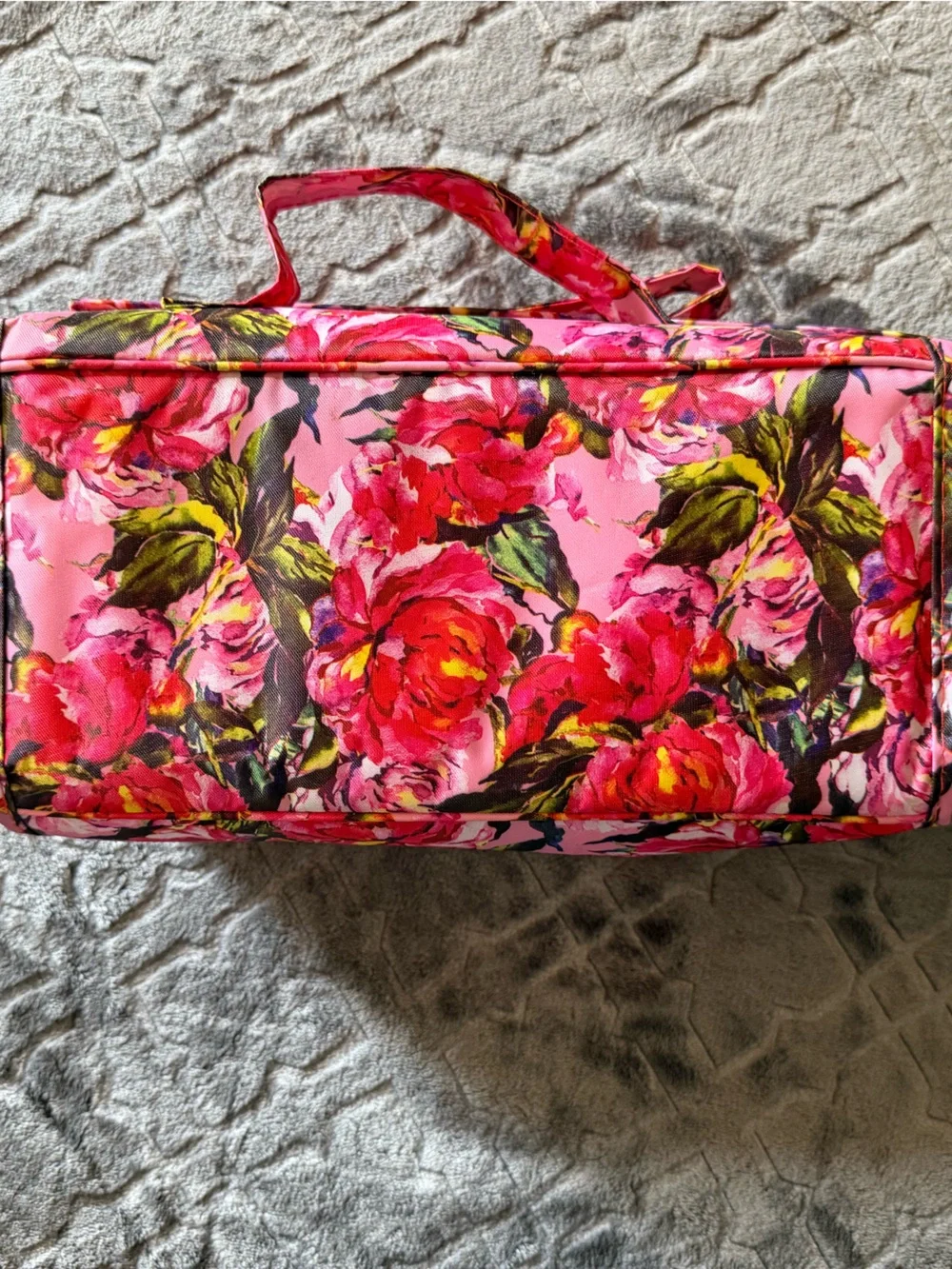 Pink Floral Women’s Tote Bag - Vibrant Rose Print